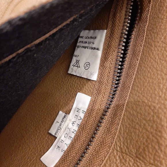 Barneys New York Tan  Leather Jacket - Picture 8 of 12